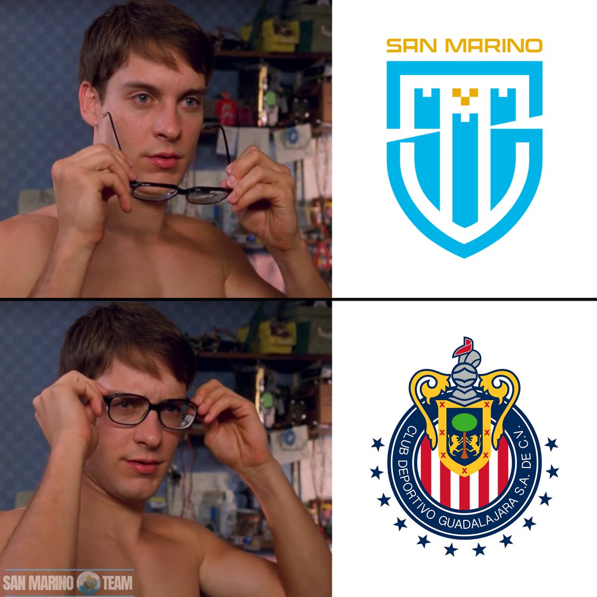 SanMarinoTeam's tweet photo. CÓMO QUE PERDIERON OTRA VEZ LAS CHIVAS DE GUADALAJARA, NI SAN MARINO JUEGA TAN MAL https://t.co/Xah9MB8aQ2