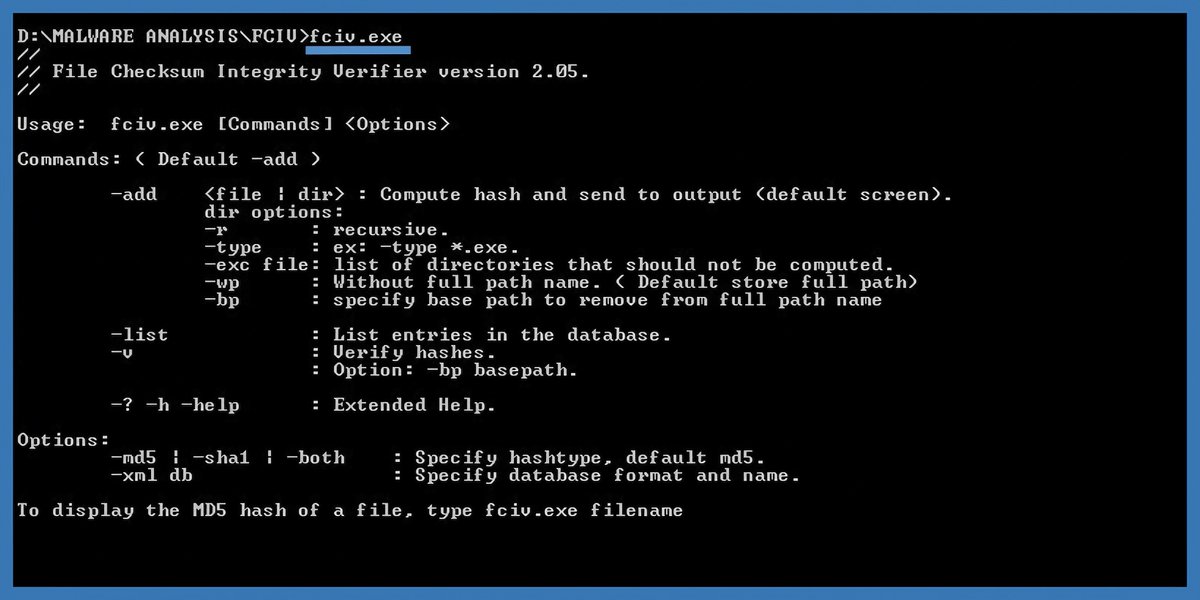 MrEXEfiles's tweet image. 🔍 Looking to verify your files for successful copying or downloading? Microsoft&apos;s &quot;File Checksum Integrity Verifier&quot; (FCIV) is the go-to command line tool. It helps you validate MD5 and SHA1 cryptographic hash codes for your files. ✅ #FileVerification #DataProtection #Microsoft