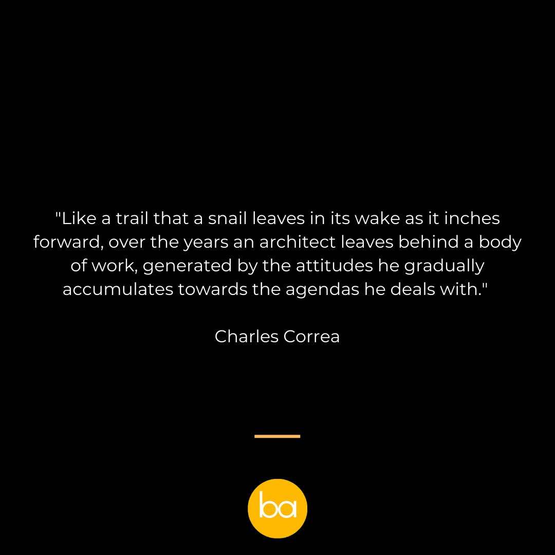 BlessedArch's tweet photo. #quoteoftheday #CharlesCorrea https://t.co/iNVh5W0zKl