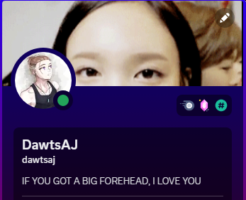 dawtsaj's tweet photo. Finally realizing what i like in a girl so i had to switch up my discord profile~ https://t.co/CnAY4NiBWx