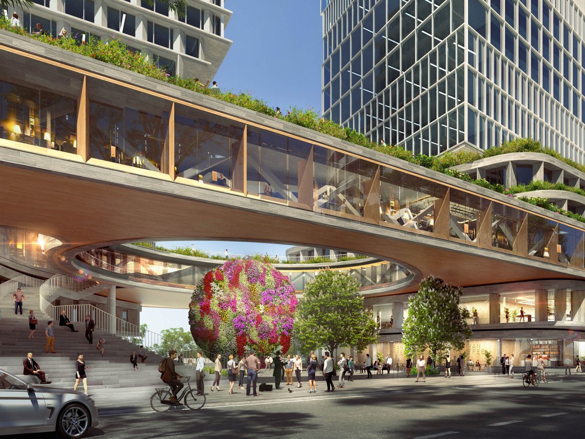 Our unrealised concept for Treasury Square, a vibrant, mixed-use proposal in the heart of Melbourne, Australia envisions a generous series of new, open public spaces. Explore more of our city-shaping projects and our Competition Hub: hassellstudio.com/conversation/h…