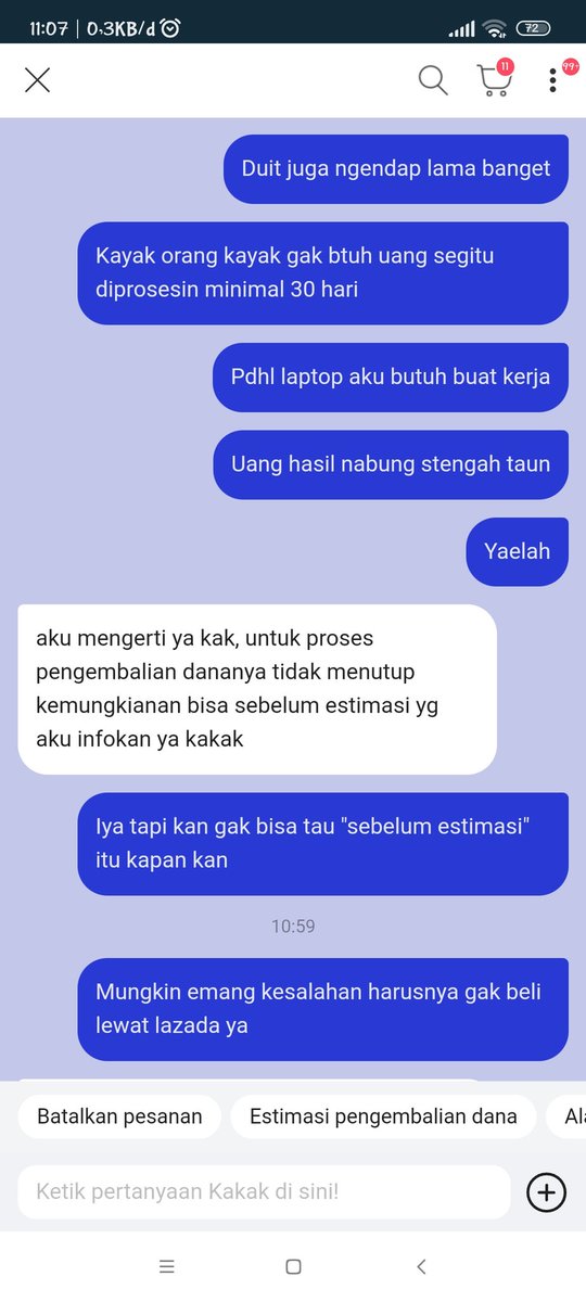 reen_dunk's tweet photo. Mengsad pwol tau gak sih Lazada 😢 https://t.co/farJ4IwfhW