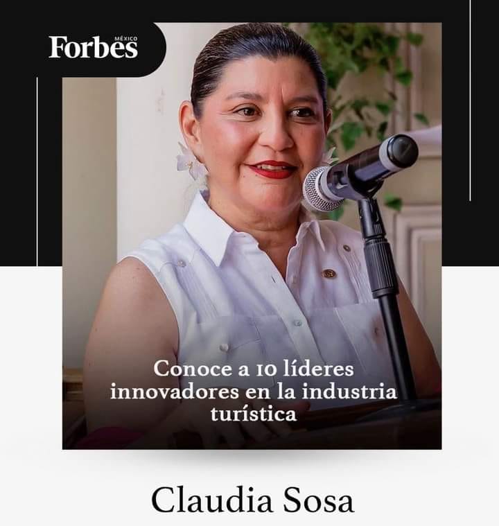 Nota realizada por Forbes acerca de los 10 lideres innovadores de la industria turística donde nuestra Directora Claudia Sosa hace su aparición en este rankin.
forbes.com.mx/patrocinado-10…