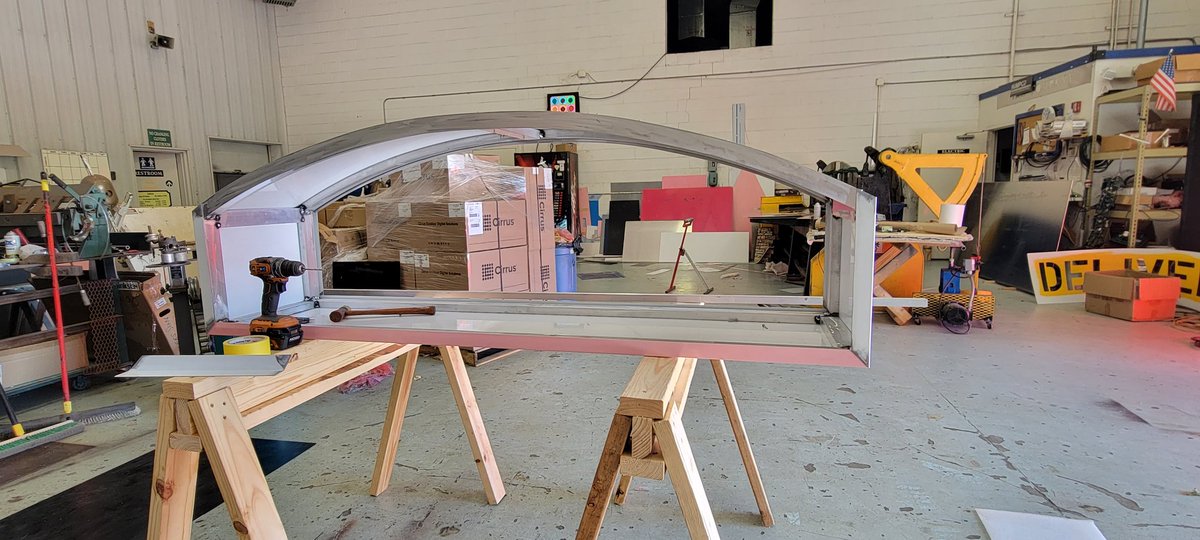 kenny_terhune's tweet image. Fire company sign in progress built by hand ✋️  #signs #signcraft #signshops #fabrication #aluminum #ledlight #firehouse #Delaware @Rogers_Sign @signcraftmag