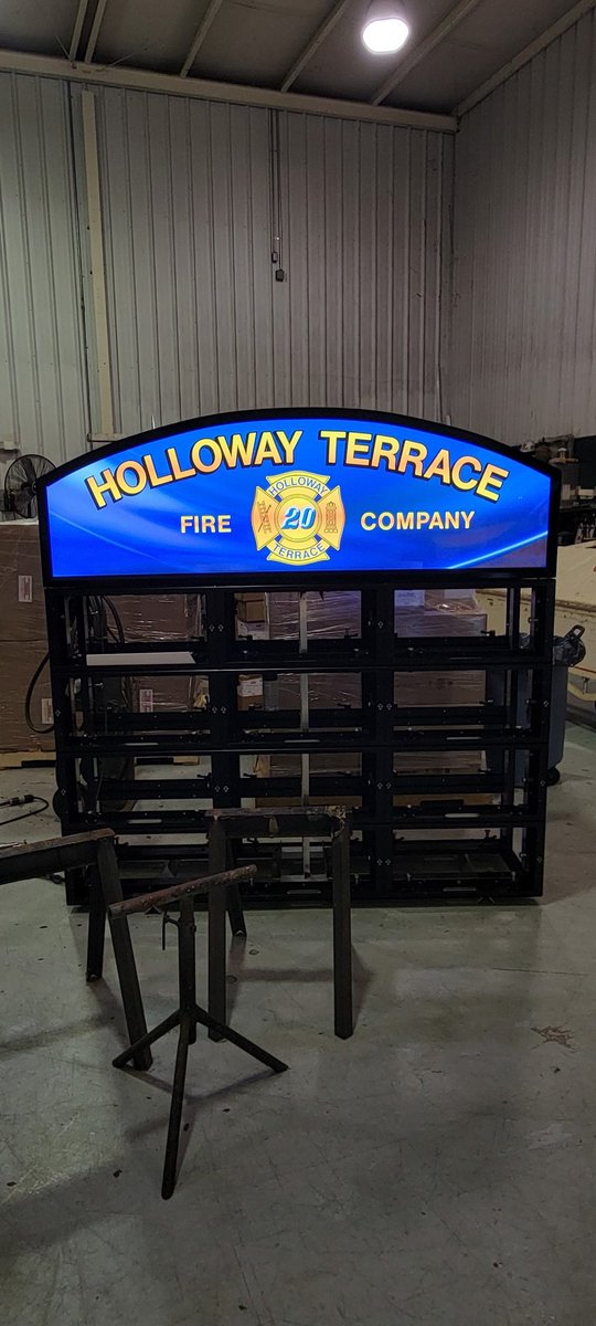 kenny_terhune's tweet image. Fire company sign in progress built by hand ✋️  #signs #signcraft #signshops #fabrication #aluminum #ledlight #firehouse #Delaware @Rogers_Sign @signcraftmag