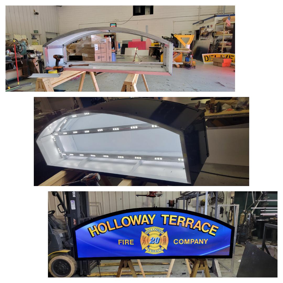 kenny_terhune's tweet image. Fire company sign in progress built by hand ✋️  #signs #signcraft #signshops #fabrication #aluminum #ledlight #firehouse #Delaware @Rogers_Sign @signcraftmag