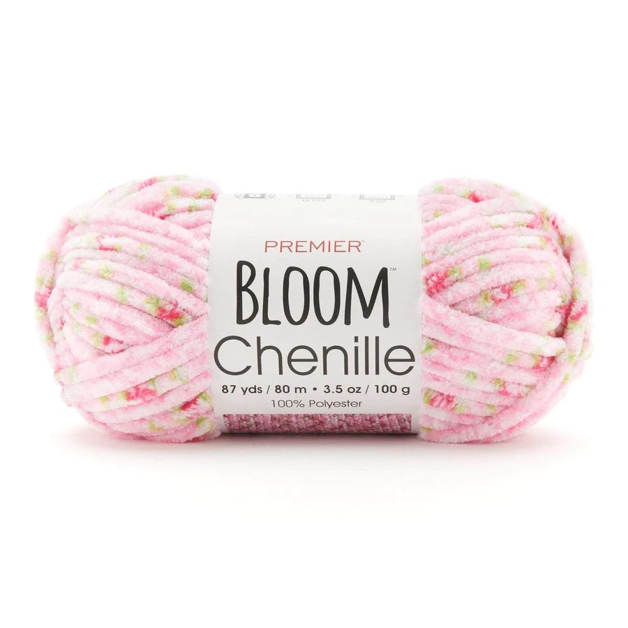 pinkiepoppy's tweet image. Yarn that has a cute little flower pattern 🌷