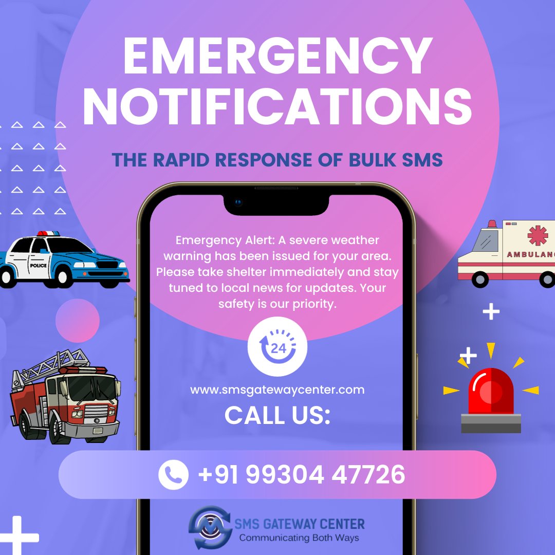 SMSGatewayIndia's tweet image. Emergency Notifications: The Rapid Response of Bulk SMS

smsgatewaycenter.com/blog/emergency…

#SMSGatewayCenter #BulkSMS #EmergencyNotifications #CrisisCommunication