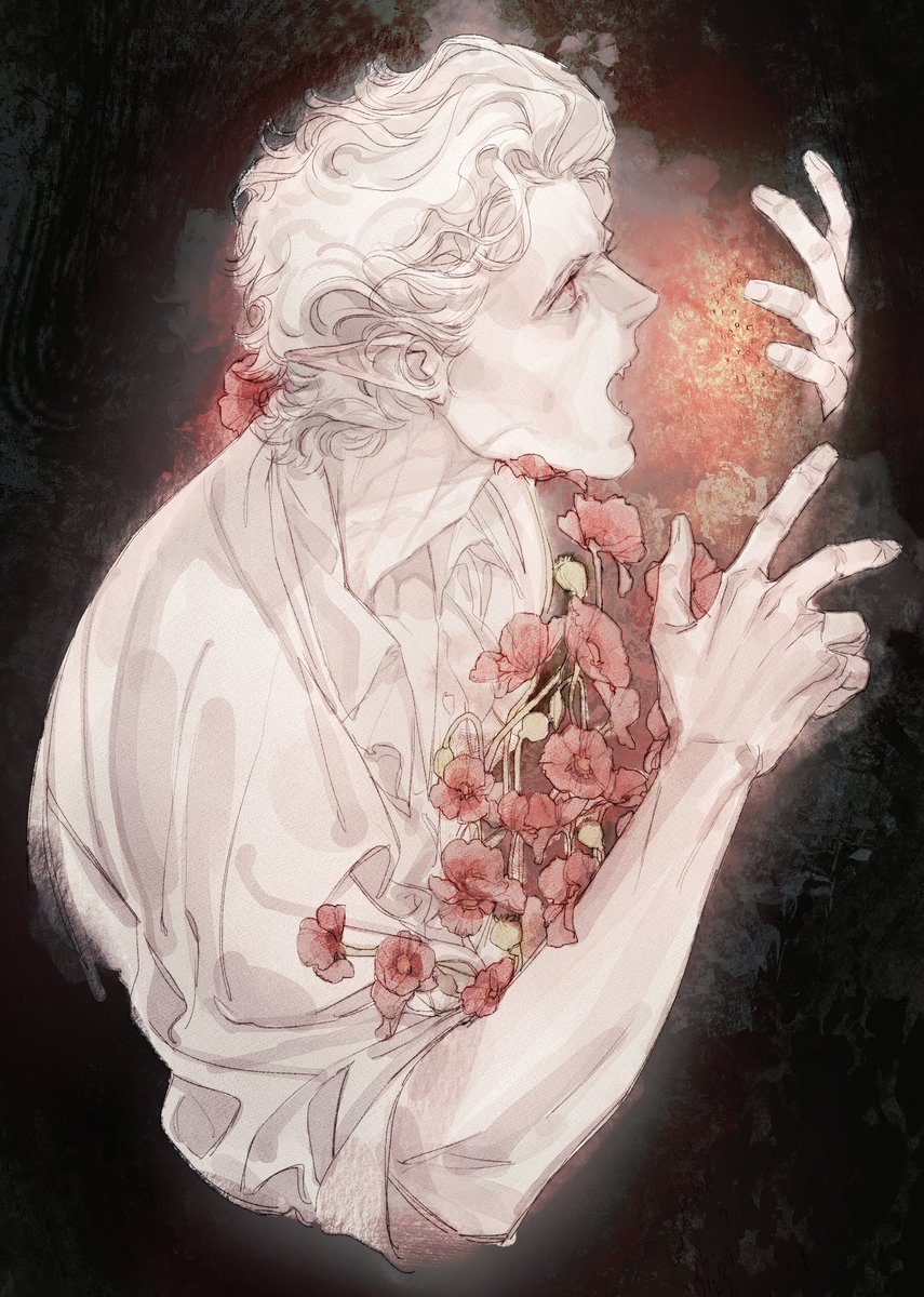 elizafox_art's tweet photo. A bite of the poppies #Astarion #BaldursGate3 https://t.co/hEl6VLkQhS