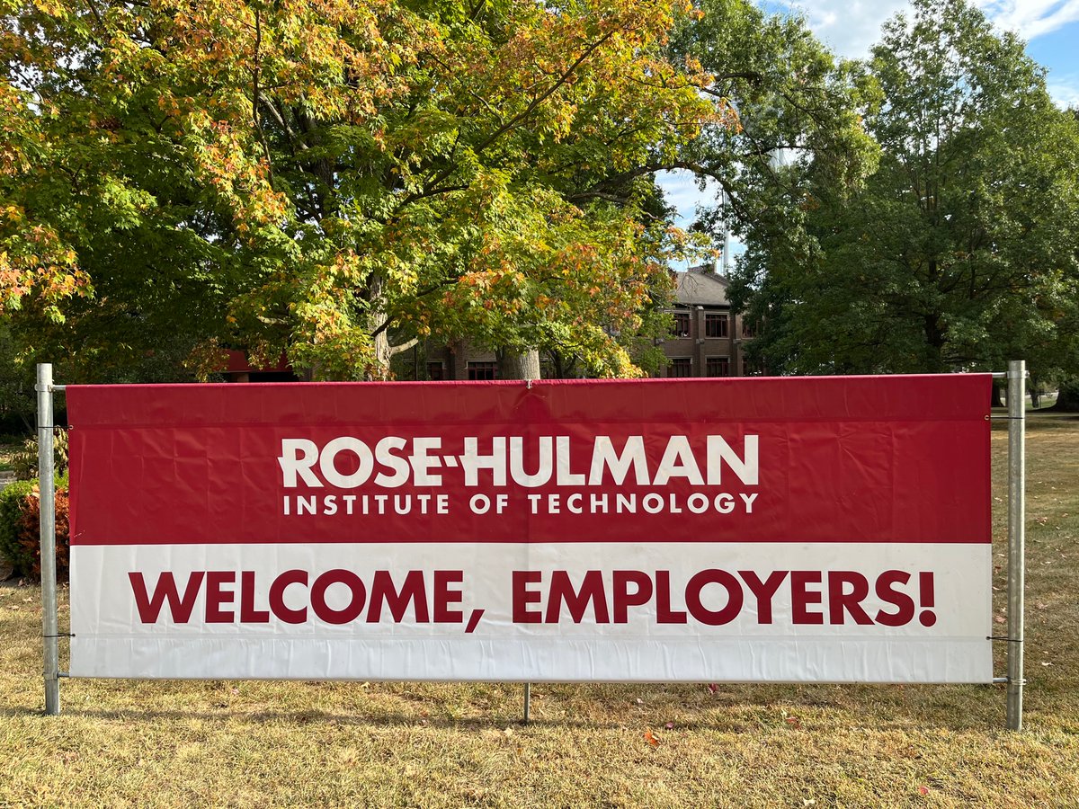 The red carpet has been rolled out for companies from throughout the country to participate in today's Fall Career Fair. There's lots of opportunities for students to get full-time, internship &amp; co-op positions in a variety of career fields. Good luck! #rosehulman
