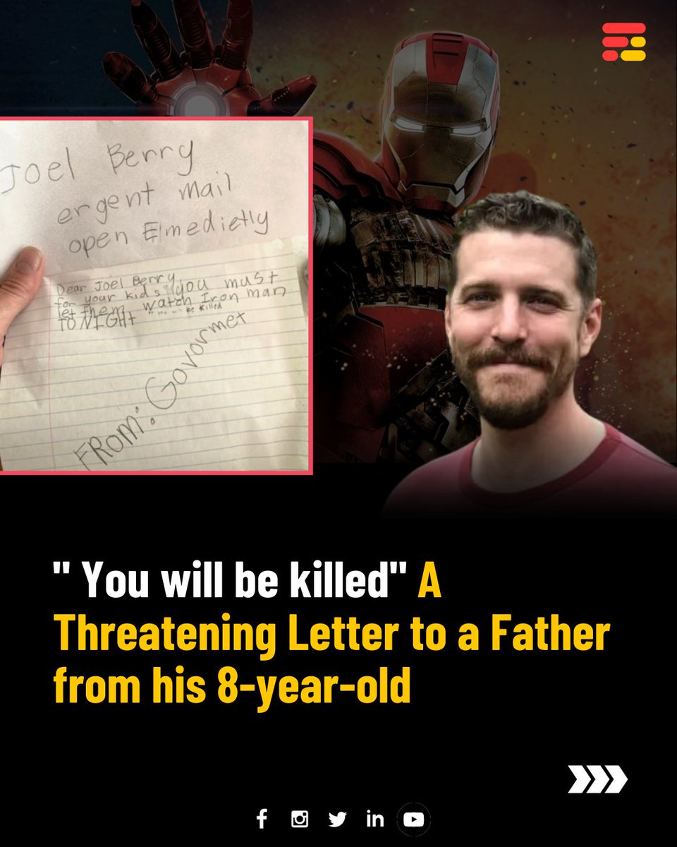 feedmileapp's tweet photo. A letter was posted on X by a user Joel Berry, a popular author and the managing editor of a website known as The Babylon Bee.
#feedmile #feedmileapp #feedmileshorts #JoelBerry #Joelposted #author #killed #babylonBee #mail #IronMan #threat #threatMail #humours #viral #incident https://t.co/NveM0Xu4dX