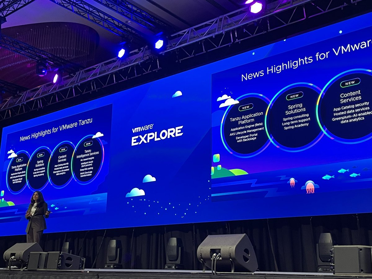 BettyJunod's tweet photo. Solution Keynote time!
Accelerating app delivery with #VMwareTanzu, @springcentral and #VMwareAria https://t.co/r8lLVVrscs