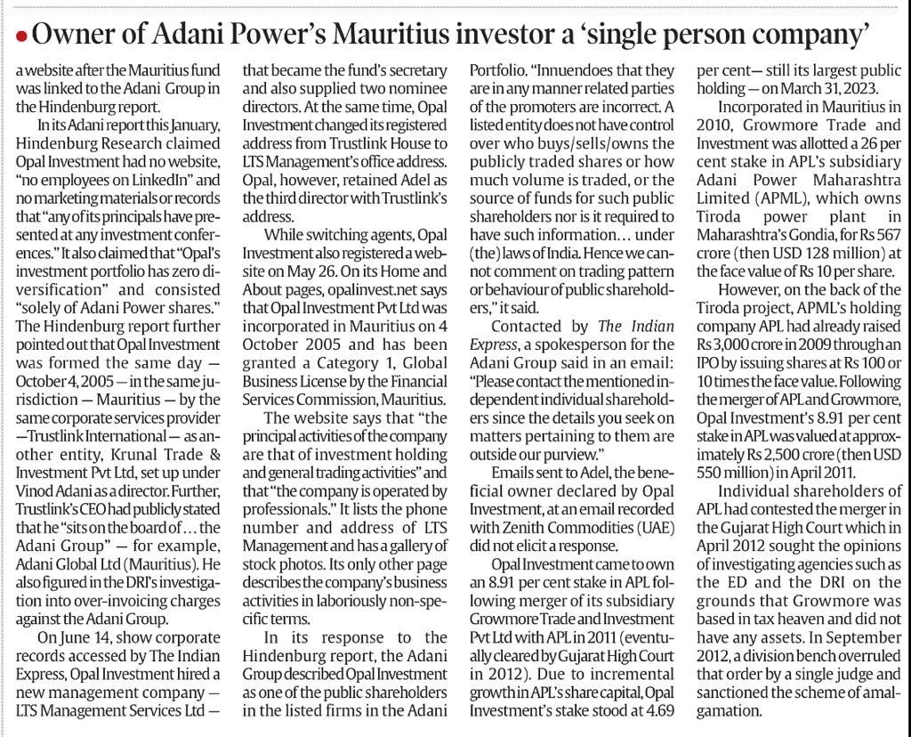 Clear evidence of Benami holdings &amp;  money laundering. How can 1 person company be Foreign Portfolio Holding? @dir_ED can attach Rajiv Saxena’s Dubai villa in Agusta Westland scam, but has blinkers on for <a href="/BJP4India/">BJP</a> favourite. Incredible efforts to take NO action by <a href="/SEBI_India/">SEBI_Awareness</a>