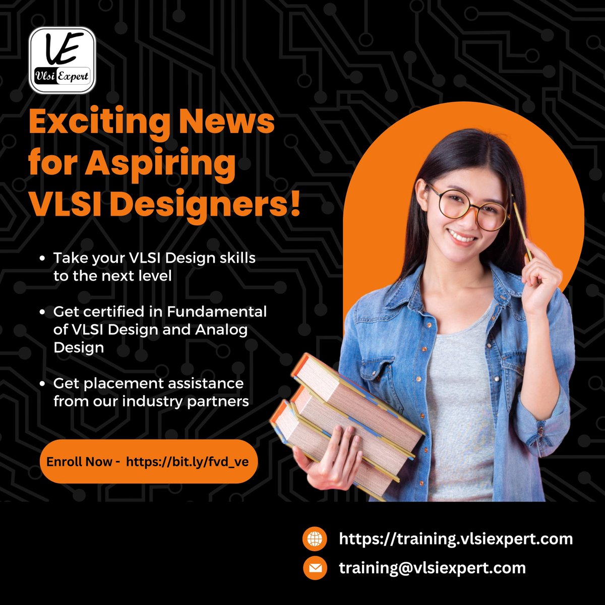 vlsi_expert's tweet image. This is a limited-time offer, so don't miss out! Enroll today for only ₹55,000.
To Contact, Mail-ID: training@vlsiexpert.com
#VLSIDesign #CertifiedDesigners #AnalogDesign #PlacementAssistance #CareerAdvancement #SkillDevelopment