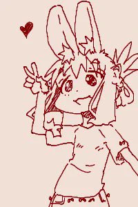 ちかごろのらくがき2うさーん 