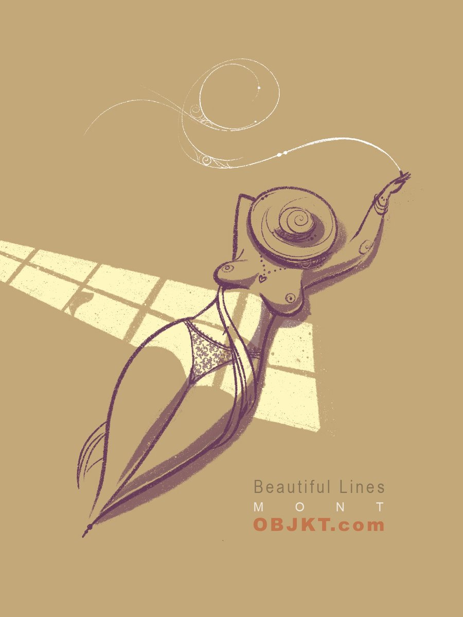 MontazeriAmin's tweet image. ::: BEAUTIFUL LINES :::
When the light caresses the body and lines...
...
 # 18  .  [1/2] Ed  .  4 $xtz
... 
▶️objkt.com/asset/KT18g9Xi…
...
#TEZOSTUESDAY #nftshill #nft_shill #objkt #tezosart #CleanNFT #xtz #fractalist3d #woman #illustration #digitalart #NFTcollections