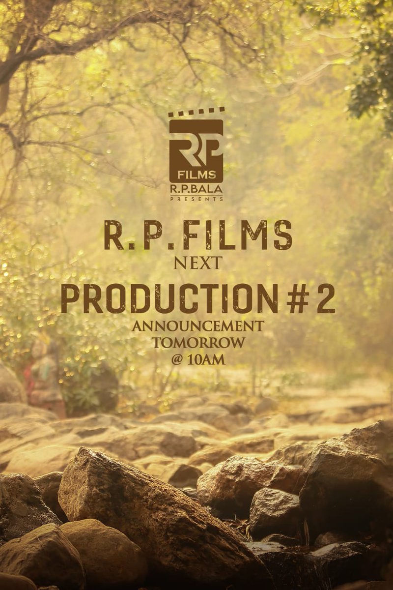 🌟 The countdown has begun! #RPFilms Production No 2 exciting announcement on 28th September Tomorrow at 10 AM @RPFilmsOfficial @rpbala2012
