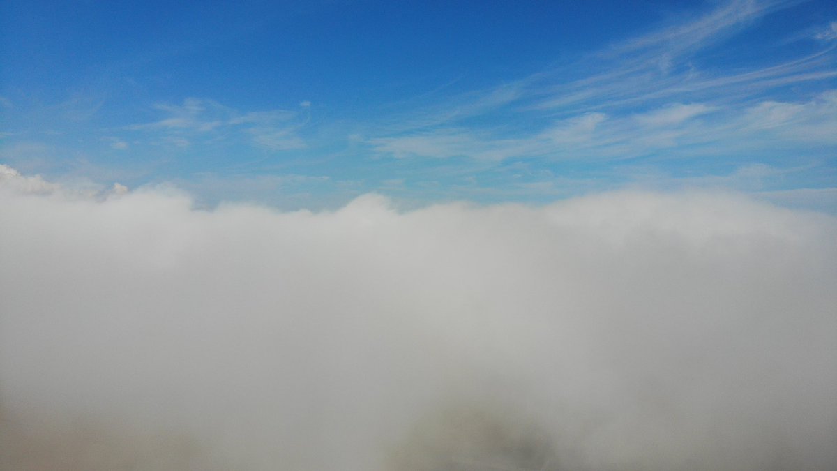 uryu_chioko's tweet photo. 【雨竜町で雲海☁️】
最近は寒暖の差が激しく、放射冷却で地表が冷えて朝方は霧が発生していますね😶‍🌫️

ドローンで上から見ると雲海を見ているかのように撮影できました！

気象状況で見られるものなので、撮影できるのもラッキーです📸

#北海道雨竜町 #雲海 #秋の空 #Autamn https://t.co/2VUMmzZCko