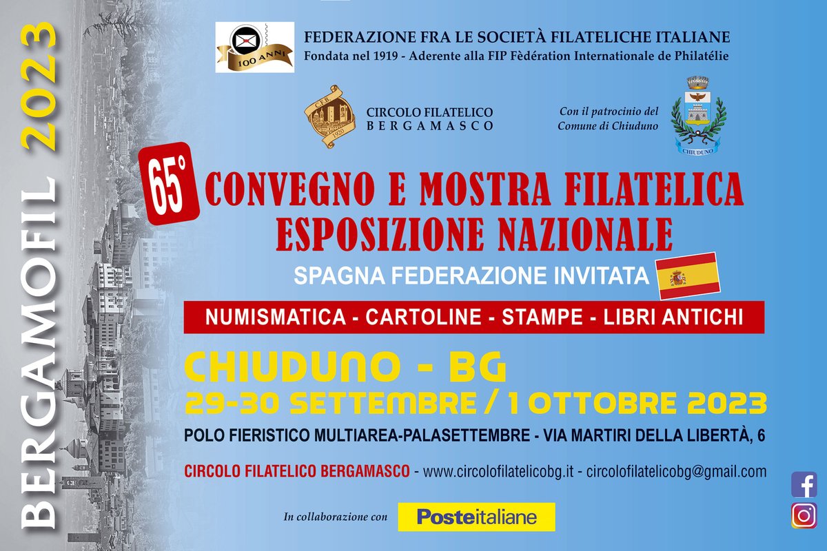 Vaccarisrl's tweet photo. Siamo a BERGAMOFIL 2023
da venerdì 29 settembre a domenica 1 ottobre
Ti attendiamo presso il nostro stand!
https://t.co/eEh6DaA9yX
#francobollo #stamp #sello #timbre #briefmarke #filatelia #philatelie #philately #italia #italy #italie #italien #bergamofil203 #bergamofil #expo https://t.co/WsqOJC0ZEq