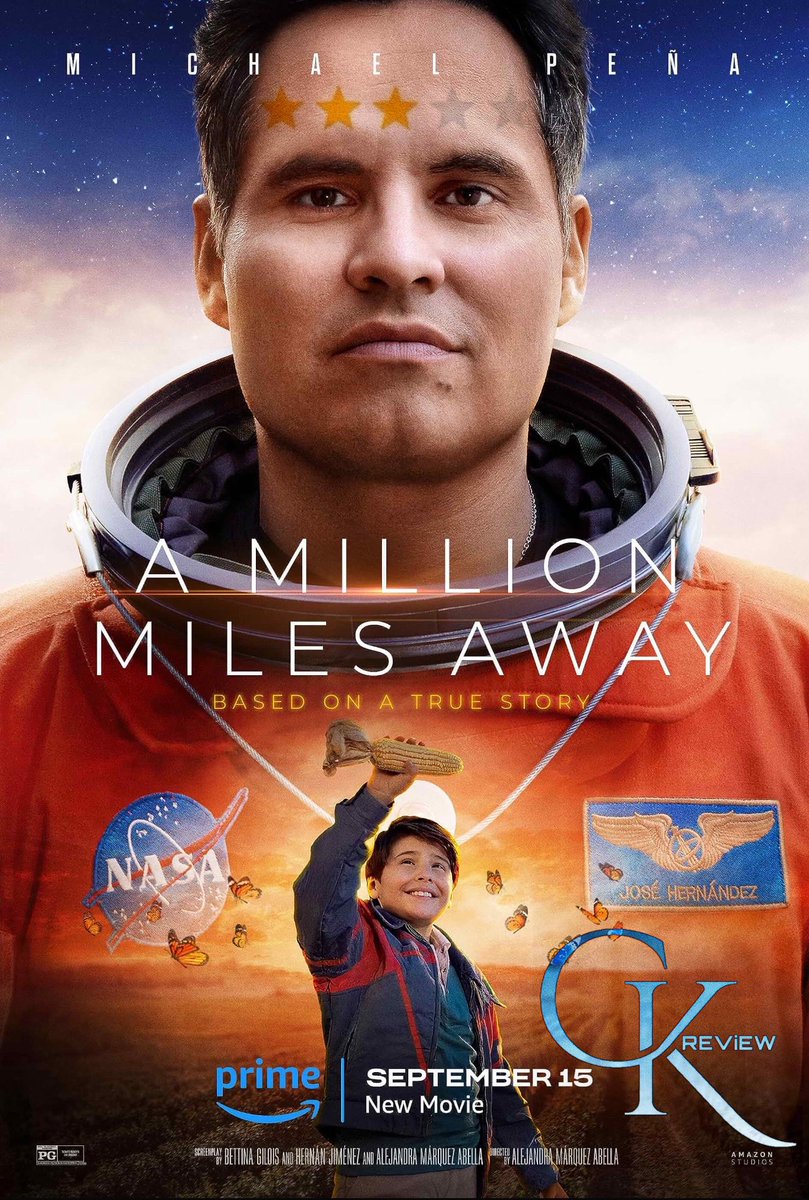 #AMillionMilesAway (English|2023) - AMAZON PRIME.

Based on True Story of the First Migrant Farmworker ‘Jose Hemandez’ who travelled to space. Few Highlights r Kalpana Chawla portion, Teacher meetup, NASA 12th attempt scene & Climax. Engaging & Inspiring; GOOD Biographical Drama!