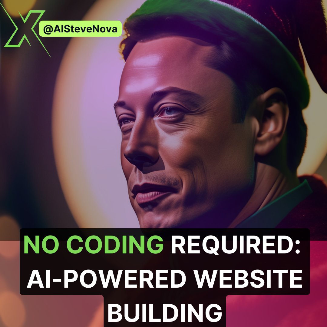 AiSteveNova's tweet image. Say goodbye to coding!
AI can build websites in a few clicks.
Learn how in 3 simple steps (It's free):
#WebDesignAI