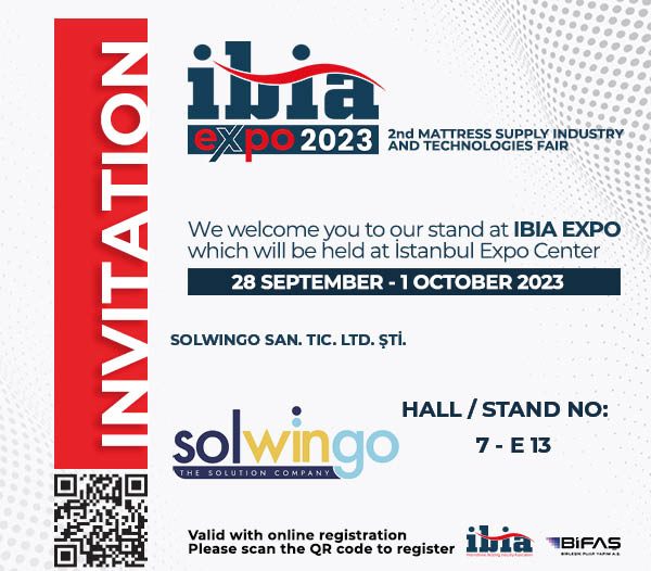 You are kindly invited to visit my booth at Ibia Mattress Supply Industry and Technologies Fair.
