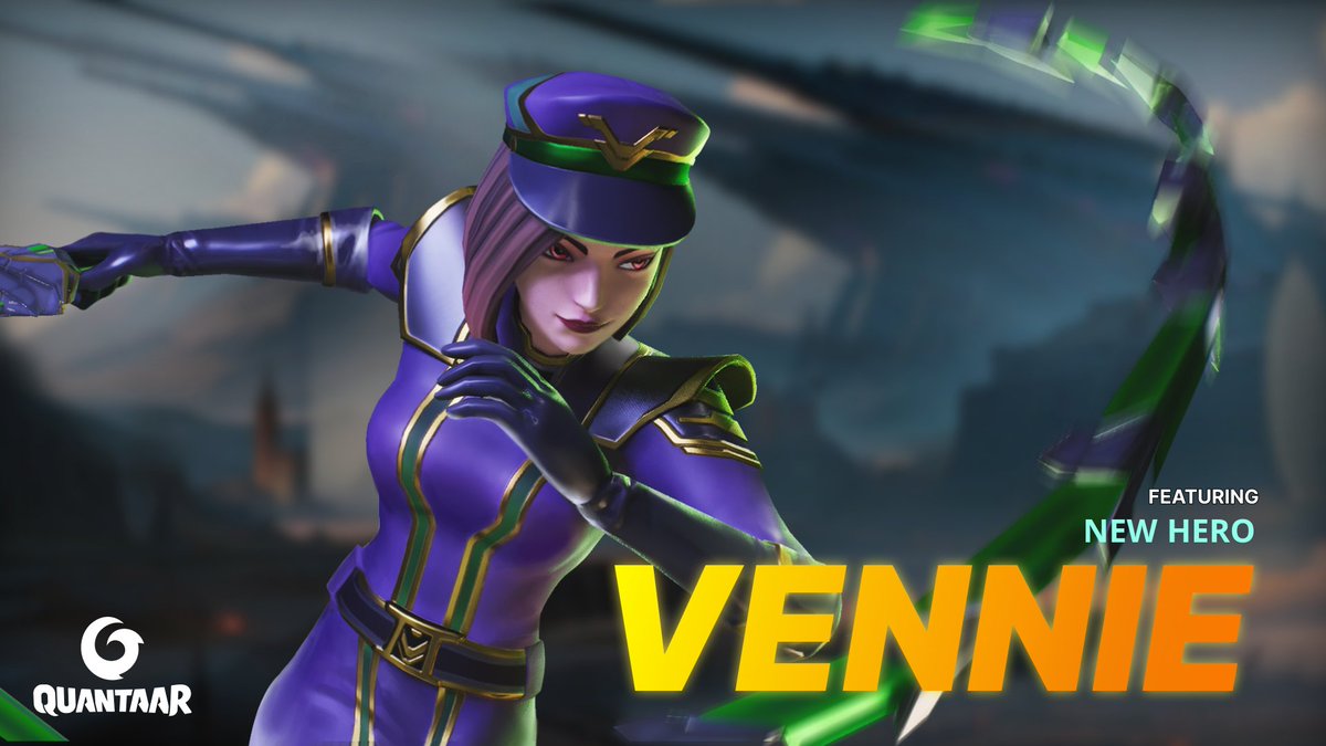 🟢 Now available with update v.01.020! Introducing Vennie - Chief Officer & an elite assassin. Her deadly whip - Venom, and expertise in toxins make her a formidable adversary in #QUANTAAR 🐍 Discover the secrets of Vennie 👉quantaar.com/heroes/vennie #vr #vrgaming #quest3