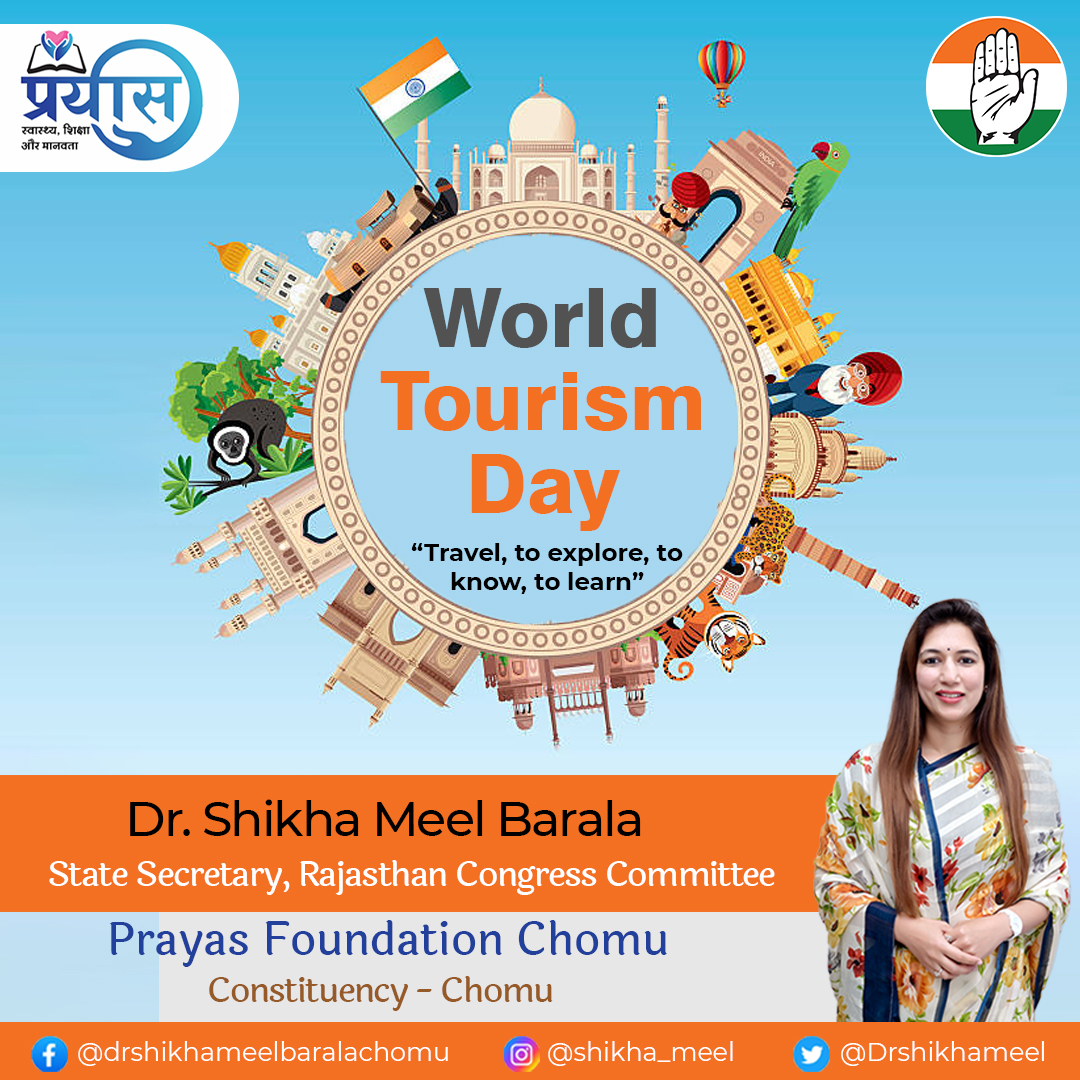 Travel far, travel wide, and let the world be your greatest inspiration.
World Tourism Day - Prayas Foundation
#WorldTourismDay #TravelInspires #ExploreTheWorld #Wanderlust #TravelMore #TravelAdventures #TourismMatters #TravelCulture #DiscoverGlobe #AdventureAwaits #TravelGoals…