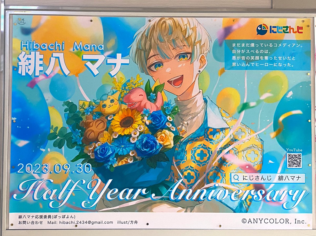実物のお写真です！ #緋八マナハーフアニバーサリー広告