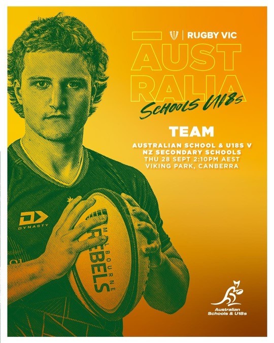 Marcellin's tweet image. Watch Year 12 student Wyatt play in Game 1 of the Australian Schools &amp;amp; U18s vs New Zealand Schools in Canberra tomorrow (Thursday) at 2:10pm AEST streaming on @StanSportAU. Wishing you all the best for tomorrow's game!

#StriveForTheHighest #Rugby #MarcellinCollege #StanSportAU