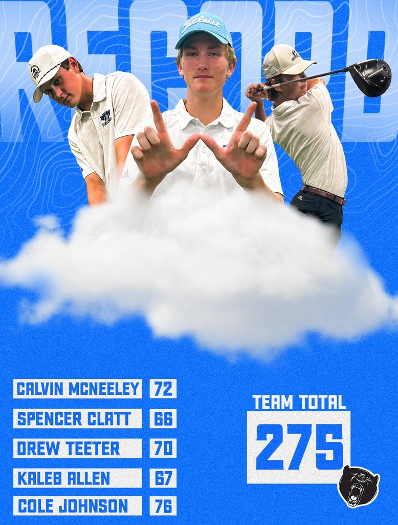 BearsGolfM's tweet photo. RECORD DAY🚨🚨
The boys combined for a 275 total which also sets a new team 18 hole record! https://t.co/H8dLnTuU2p