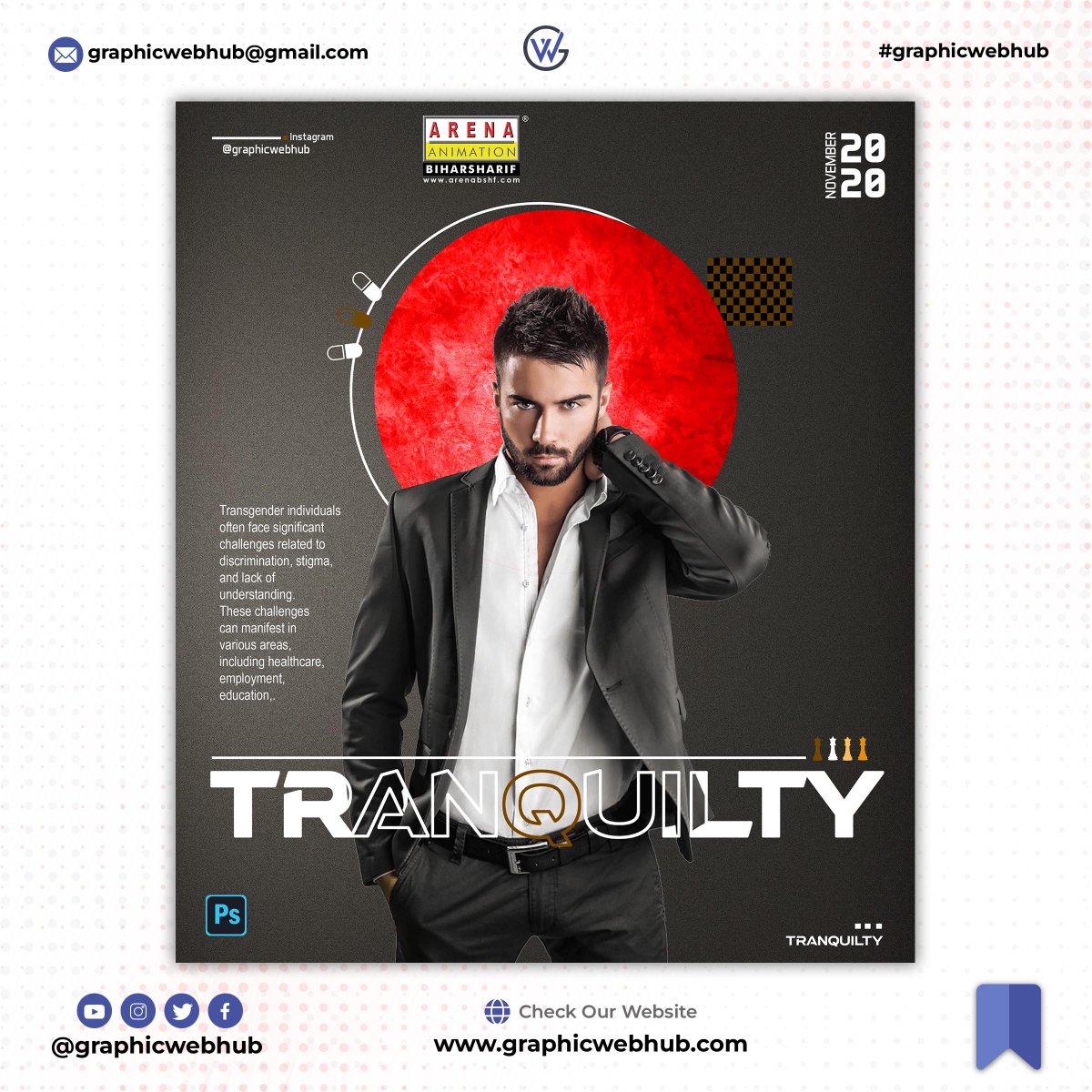 graphicwebhub's tweet photo. Designing Professional Posters in Photoshop
.
.
#ArenaAnimation #Biharsharif #graphicwebhub #studentwork #practice #graphicdesign #photoshop #photoeditor #manipulation #photoshopart #adobephotoshop #photoshopcc #PosterDesignTutorial #PhotoshopDesign #GraphicDesignTips #Design https://t.co/7HjakomzTU