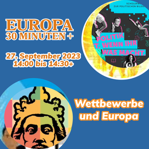 Europäische Schulwettbewerbe - Wettbewerbe/Preise zum Thema 🇪🇺 (#JuvenesTranslatores, #WettbewerbPB, @KarlspreisAC, VWA-Preis #WirsindEuropa)
Darüber kann man sich heute im Europa 30 Minuten+ (online, 14-14:30+) einen schnellen Überblick verschaffen: politik-lernen.at/wettbewerbe_30… #twlz