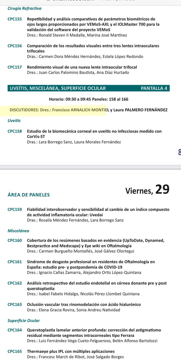 Servicio Oftalmología Hospital Ramón y Cajal tweet media