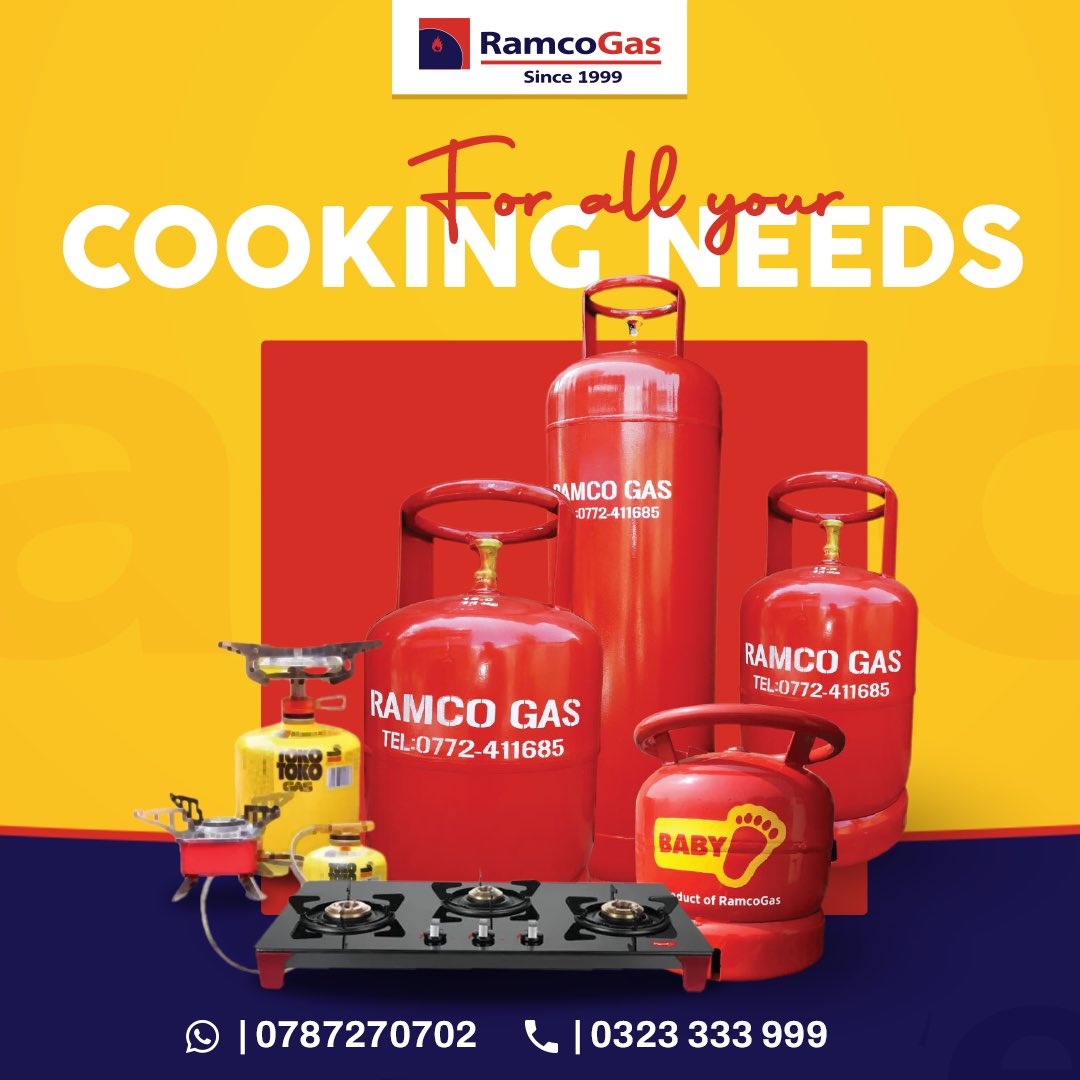 RamcoGas's tweet photo. "🔥 Cook up a storm with ease! 🔥 Our LPG &amp; accessories are here for all your cooking needs. Say goodbye to hassle and hello to delicious meals! 🍳🍽️ #CookingMadeEasy #LPGUganda #ForAllYourCookingNeeds https://t.co/FhmmFnDcmm