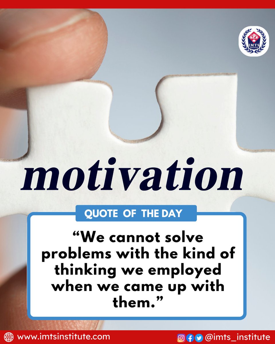 Good Morning Everyone, Stay Positive & Stay Motivated. Follow us for more- @IMTSINSTITUTE #Morningmotivation #Motivationalquote #quoteoftheday #positiveVibes #positivity