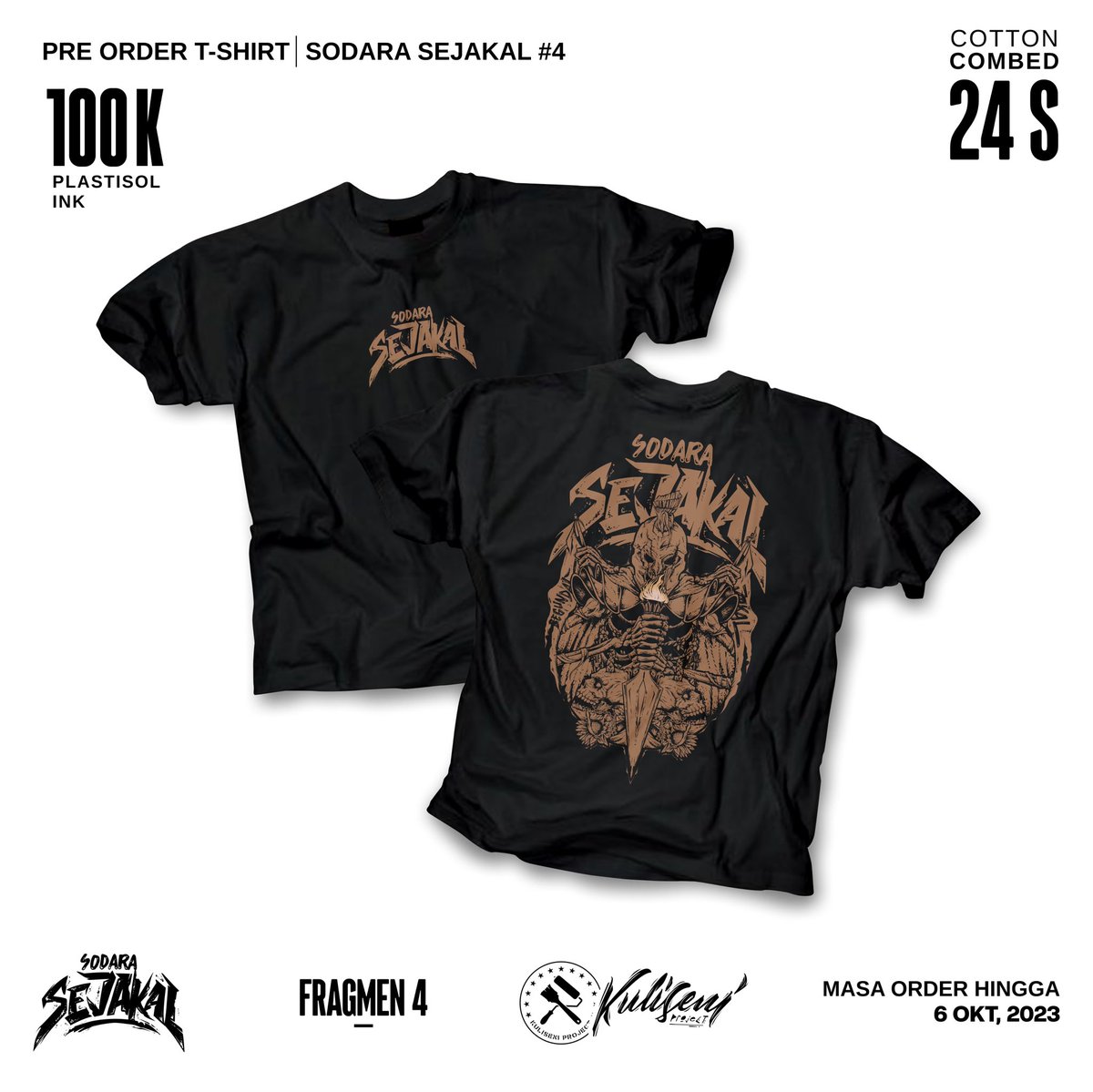 araandira_'s tweet photo. 𝗣𝗥𝗘 𝗢𝗥𝗗𝗘𝗥!

Fragmen ke-4 Sodara Sejakal dengan siap dipesan mulai sekarang hingga 10 hari kedepan. 

Bantu sebarluaskan diberbagai platform media sosial kalian dan berbahagialah para pemuda tanah jakal! https://t.co/luzmbioCH8