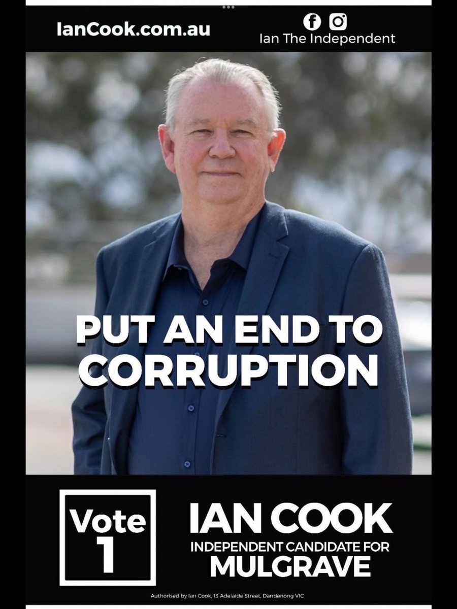 BREAKING: With Dan’s rapid ejection, Ian Cook set rumoured to contest the seat of Mulgrave 

Share & like to show your support!

Get onboard #sluggate #HealVictoria #StartsNow