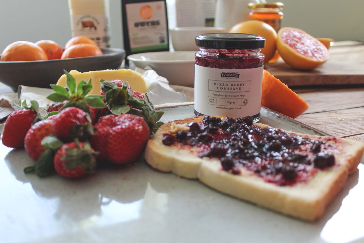 Bursting with flavour &amp; lovingly created in our Home Farm Kitchen, our 100% organic jam contains a delicious mixture of strawberries, blueberries, blackberries, cranberries and raspberries for a sweet, tangy treat at the breakfast table. 

ow.ly/5kA550PPKbz