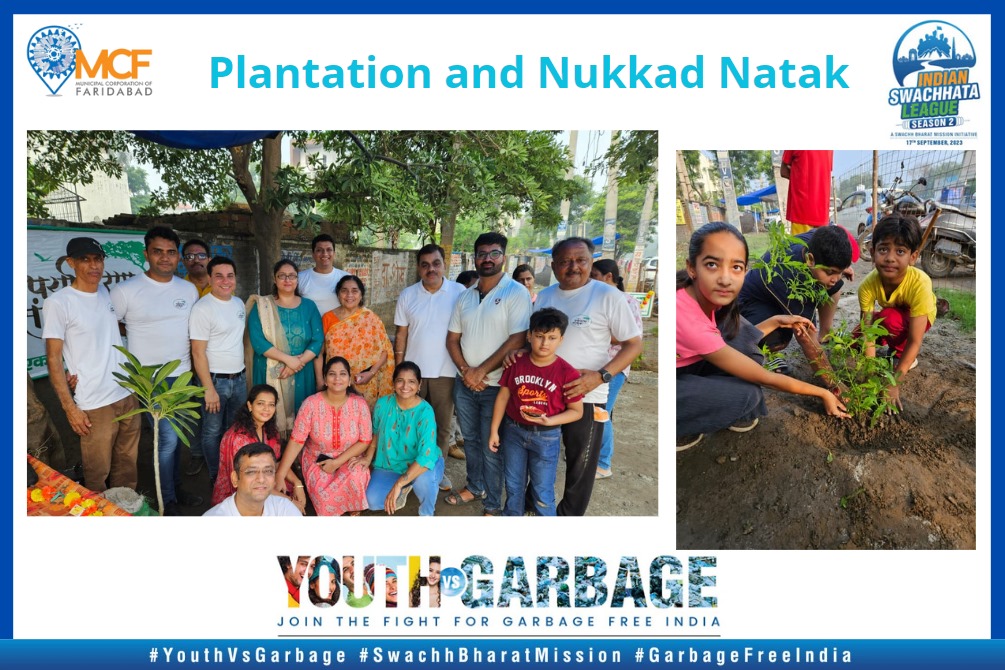 Plantation and Nukkad Natak with NSS DAV Collage Organizers Ward-16 Trainers. #SwachhtaPakhwada #IndianSwachhataLeague #swachhbanegafaridabad #mcfaridabad #MyWasteMyRespogonsibility #SwachhBharat #swachhbharatleague2 #SwachhtaHiSeva #YouthVsGarbage #GarbageFreeCity