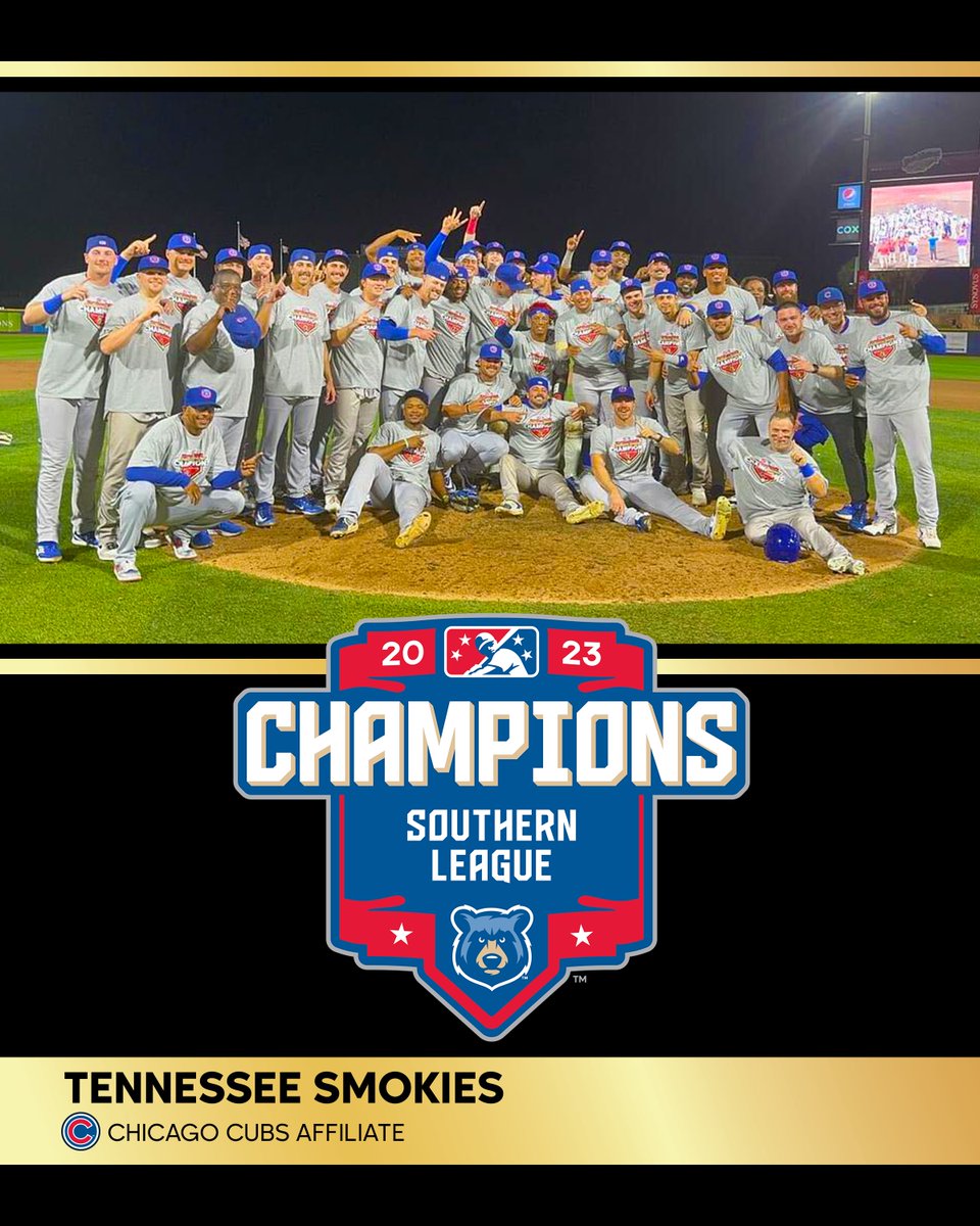 The Smokies swept through a perfect postseason with their second-half recipe of power hitting and dominant pitching. Plus, Tennessee got a measure of revenge en route to the title: atmilb.com/3RHeoil