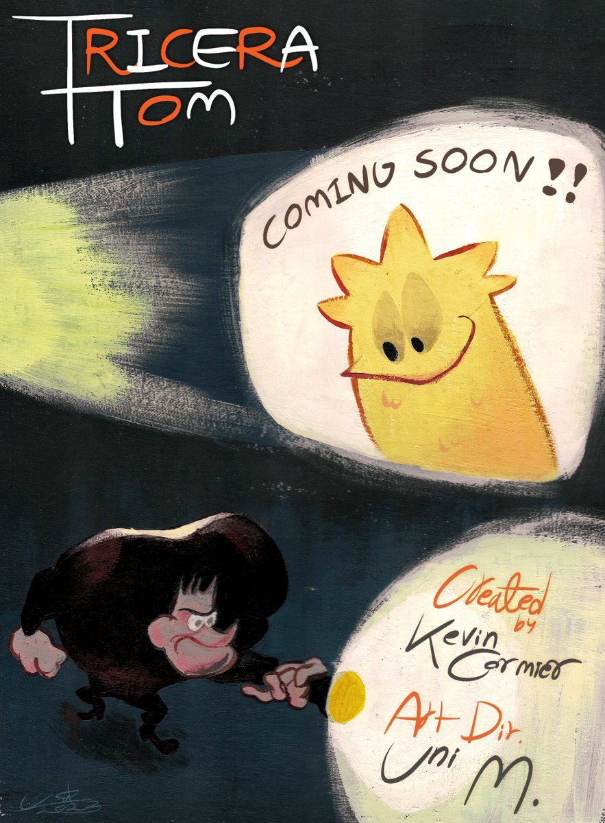 TriceratomShow's tweet photo. More Triceratom news coming soon! In the meantime, enjoy this beautiful painting made by @joemations1015 https://t.co/uEgopYQwDu