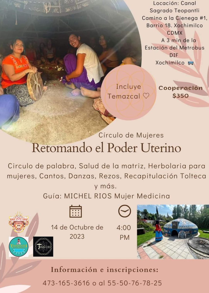 LabTonal's tweet image. Las esperamos el próximo 14 de octubre cualquier info al dm.
#Círculodemujeres 
#Poderfemenino
#CDMX