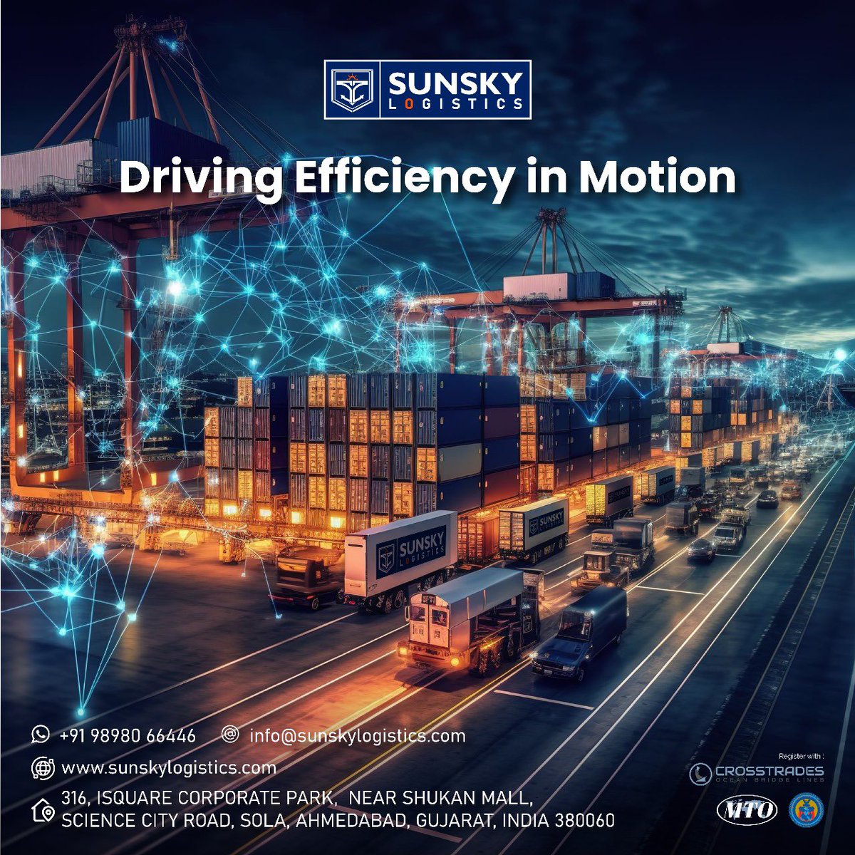 SUNSKY Logistics: Driving Efficiency in Motion 🚚✨
.
.
.

#SUNSKYLogistics #EfficiencyInMotion #SupplyChainSolutions #LogisticsExperts #FastShipping #GlobalDelivery #SeamlessTransportation #Warehousing #CargoHandling #SupplyChainManagement #ShippingSolutions #EfficientShipping