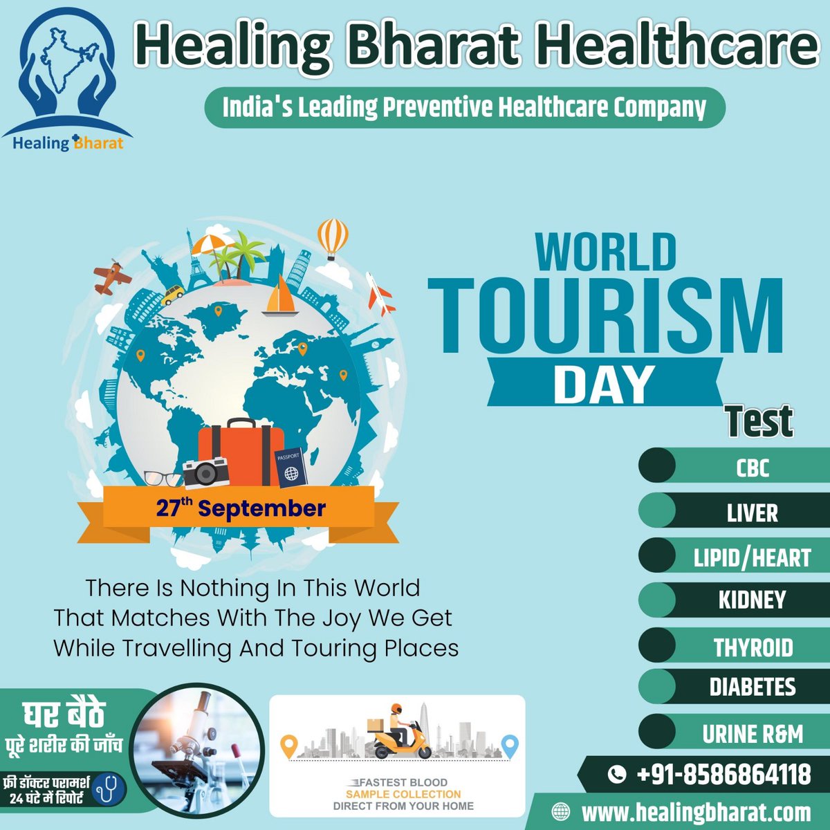 Happy #WorldTourismDay! #WorldTourismDay2023 #travel #HealingBharat