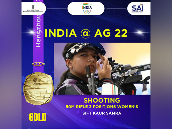 ani_digital's tweet photo. Asian Games: Shooter Sift Kaur Samra bags gold, Ashi Chouksey gets bronze
Read @ANI Story | https://t.co/b183j8g5xE
#AsianGames #SiftKaur #shooting #IndiaatAsianGames #BharatatAG2022 #TeamIndia https://t.co/0RomxnJz6i