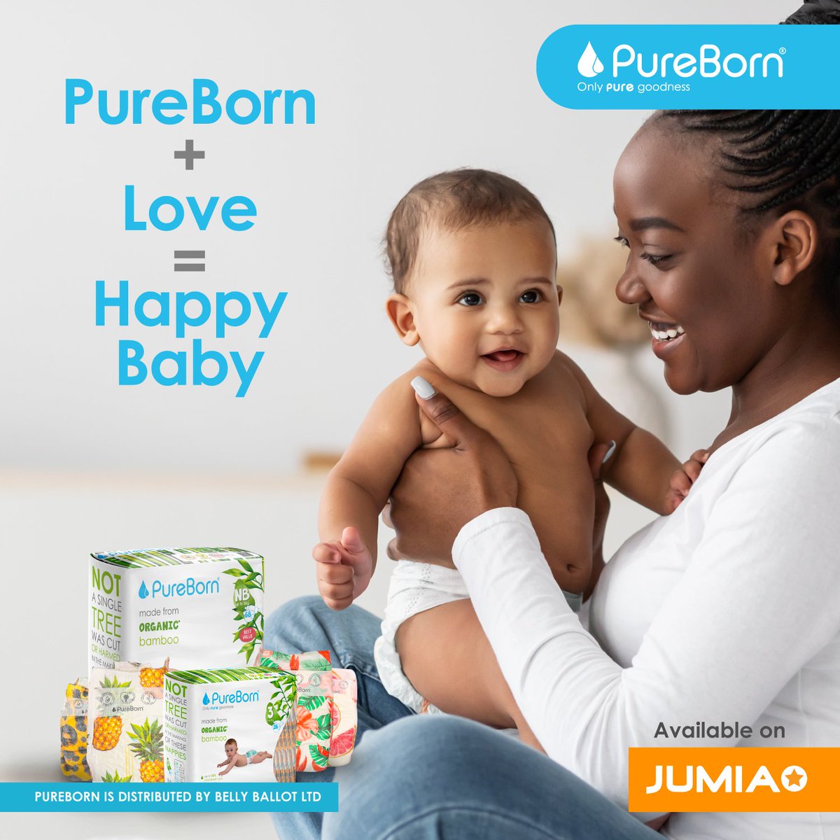 PureBornEA's tweet photo. Style meets comfort with Pure Born Diapers – the key to your baby's happiness! 😊

Visit your nearest store today and pick up a pack.

#OnlyPureGoodness https://t.co/QCTwScr1IJ