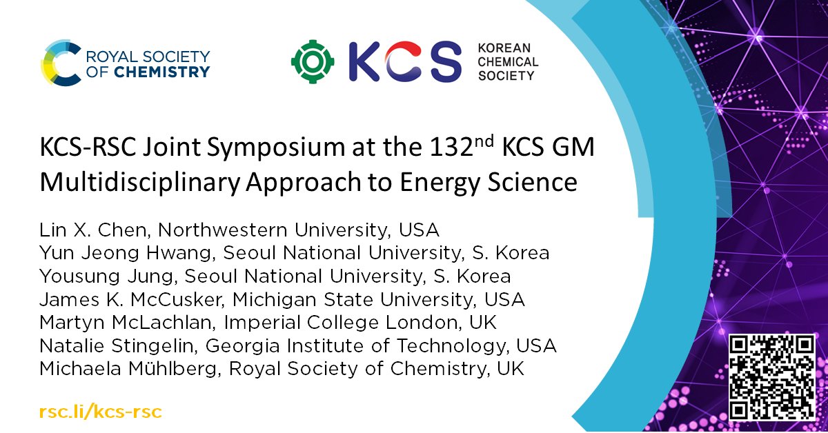 RSC_Japan's tweet photo. Join us in Gwangju for an exciting opportunity to hear high-calibre speakers speak on Multidisciplinary Approach to Energy Science at the KCS-RSC Joint Symposium.
All KCS General Meeting attendees are welcome.
Find out more at: https://t.co/wdOtSZx39v https://t.co/nuEGDQS0s8