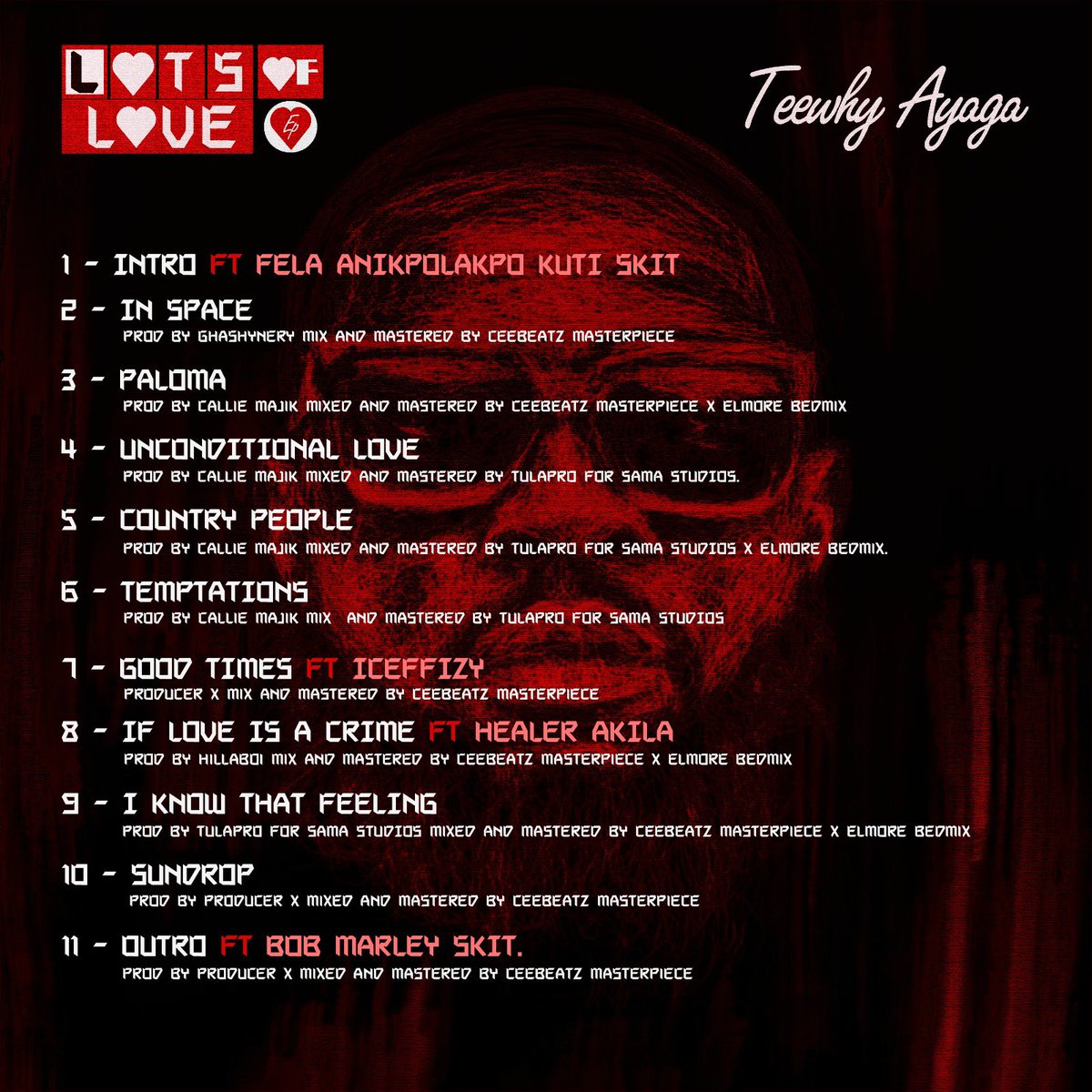 teewhyayaga's tweet photo. LOTS OF LOVE EP OUT NOW ON ALL PLATFORMS 

I WANT TO THANK GOD FOR THE GIFT PF MUSIC AND MAKING THIS PROJECT COME TO LIFE ALL I CAN SAY ITS #LotsOfLove 

TO ALL THE PRODUCERS AND ENGINEERS THAT WORKED ON THIS PROJECT, YOUR WORKS BROUGHT ME TO LIFE ALL I CAN SAY #LotsOfLove https://t.co/CAisDykvHO