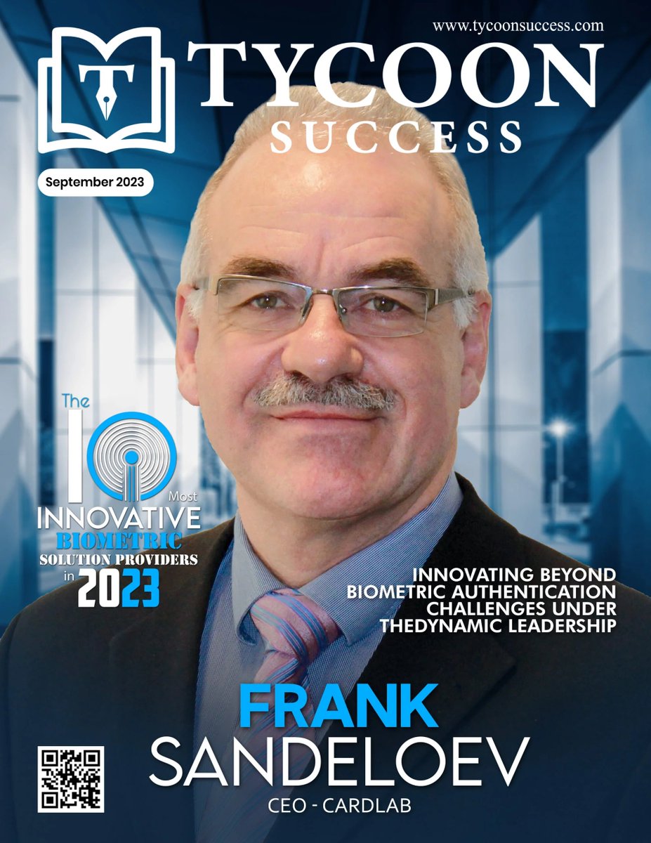 tycoonsuccess's tweet image. Features @FrankSandel, CEO of @CardLab_ApS on the cover page of Tycoon Success Magazine as &quot;The 10 Most Innovative Biometric Solution Providers in 2023&quot;.

Read At:- cutt.ly/Awv3Yo74

#BiometricInnovation #BiometricSolutions #TechLeaders #BiometricInnovators #Top10Providers